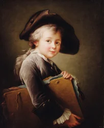 Młody chłopiec trzymający tekę, 1760