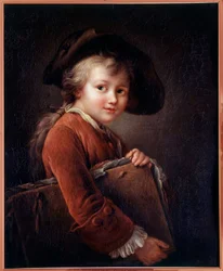 Młody uczeń Malarstwo wg Francois Hubert Drouais (1727-1775) XVIII wiek