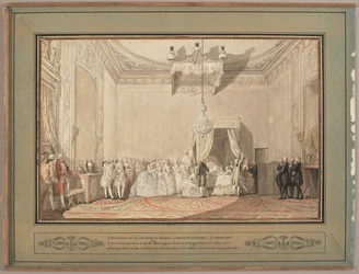 Wnętrze sypialni w Wersalu Marie-Thérèse de Savoie, comtesse d