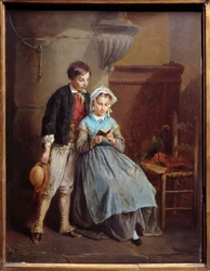 Czytanie Malarstwo Francois Lenfant (1814-1892) XIX-wieczne muzeum sztuk pięknych w Metz