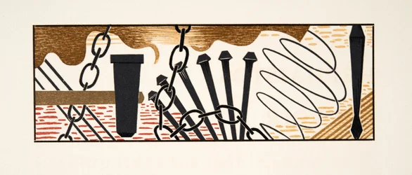 Ilustracja graficzna z Prométhée Enchaîné autorstwa Ajschylosa, wyd. 1941 (druk szablonowy)