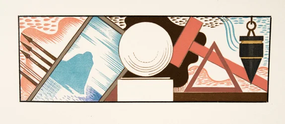 Ilustracja graficzna z Prométhée Enchaîné autorstwa Ajschylosa, wyd. 1941 (druk szablonowy)