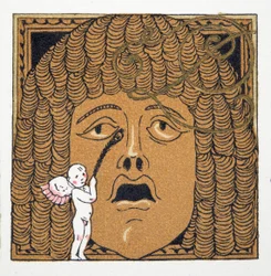 Amor łaskoczony w nos, z Personages de Comedie, wyd. 1922 (odbitka w pochoirze)