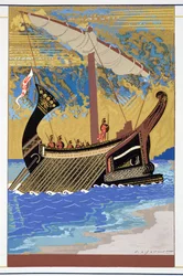 Statek Odyseusza, z "Homera: Odessy", wyd. Paryż 1930-33