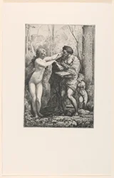 Artysta i nimfa z Twelve Etchings Chifflarta