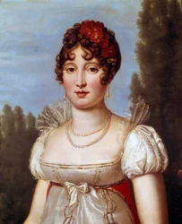Portret Caroline Murat (1782-1839) z domu Bonaparte Obraz Francois Gerard (1770-1837) XIX-wieczny Paryż, Musee Marmottan