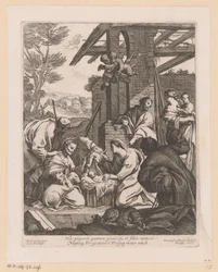Geboorte van Christus Tu matka urodziła ojca (...) (tytuł na obiekcie)