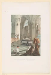 Wnętrze Sint-Michiel-en-Sint-Goedelekathedraal w Brukseli z grobowcem Ernsta van Oosternijka Wnętrze kościoła św. Gudule w Brukseli (Grobowiec arcyksięcia Ernesta d