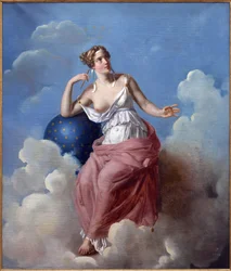 Astronomia. Obraz Francois Vincenta Latila (1796-1890), olej na płótnie