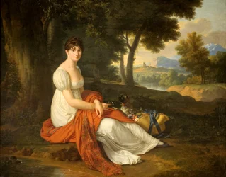 Polish: Portret Elżbiety z Laskiewiczów Skotnickiej (1781- 1849) żony Michała Skotnickiego Portrait of Elżbieta Skotnicka née Laskiewicz (1781–1849), Wife of Michał Skotnicki