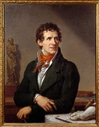 Portret rzeźbiarza Antonio Canovy (1757-1822) Obraz Xaviera Fabre (1766-1837) 1812 wym. 0,91x0,7 m Montpellier, musee Fabre - Portret włoskiego rzeźbiarza Antonio Canovy (1757-1822). Obraz Francois Xavier Fabre (1766-1837)