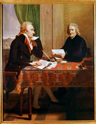 Vittorio Alfieri z opatem Tommaso Galuso (obraz)