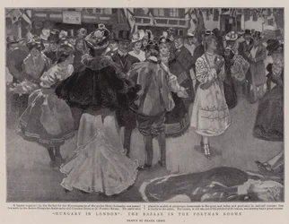 Węgry w Londynie, Bazar w Portman Rooms