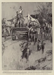Oglądanie walki, personel szpitala Yeomanry w Roodeval