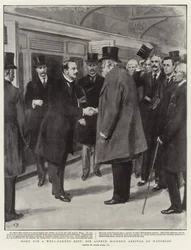 Powrót do domu na zasłużony odpoczynek, przyjazd Sir Alfreda Milnera pod Waterloo