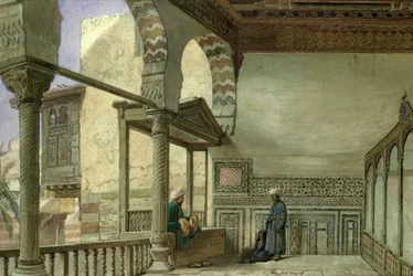 Loggia domu Memlook Radnau Bey, Kair