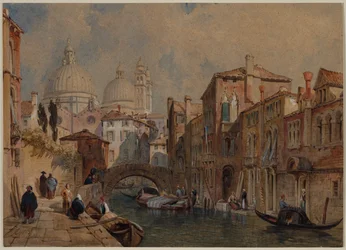 Widok Wenecji: Kopuła Santa Maria della Salute, 1853.