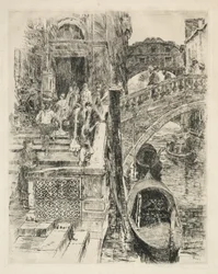 Most Westchnień, Wenecja, 1883.