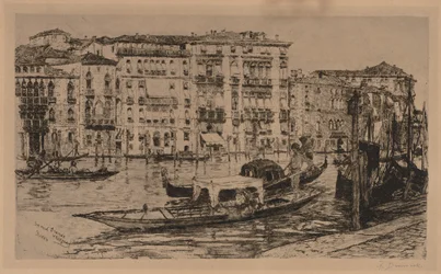 Canal Grande, Wenecja, 1889.