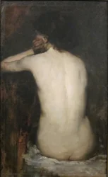 "Akt z tyłu, studium" autorstwa Franka Duvenecka, Muzeum Sztuki w Cincinnati