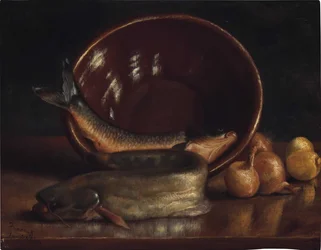 Martwa natura z rybą