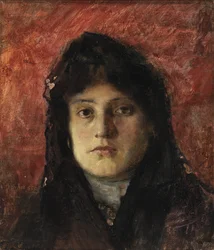 Głowa kobiety, ca. 1910.