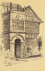 Hall-i-th-Wood, Bolton-le-Moors (litografia)