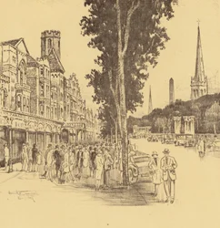 Southport, Lord Street (litografia)