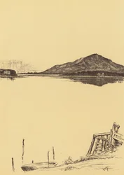 Windermere z Newby Bridge (litografia)