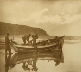 Beaching the Gratitude, ok. 1890 (odbitka żelatynowo-srebrowa z tonowaniem)