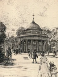 Wejście do Parc Monceau, 1915