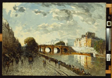 Sekwana w Paryżu, Quai des Augustins, 1922