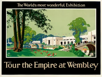 „Tour the Empire at Wembley”, plakat reklamujący wystawę Imperium Brytyjskiego