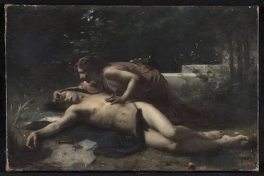 Piramus i Tebe, ok. 1875 (olej na płótnie)