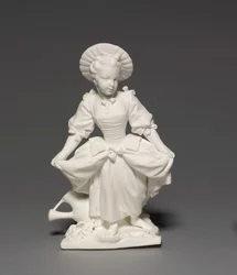 Figura Tancerza, wyprodukowana przez Vincennes Factory, wzorowana przez Pierre
