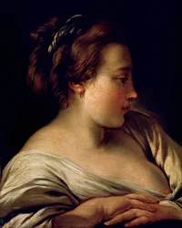 Głowa dziewczyny, XVIII wiek
