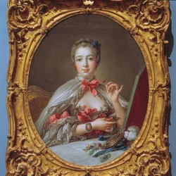 Madame de Pompadour w toalecie.