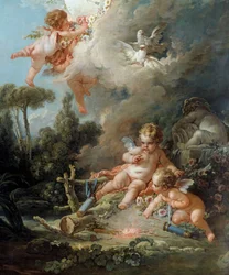 Anioł, detal: Cel miłości, 1758. 2,58 x 1,67 m. Paryż