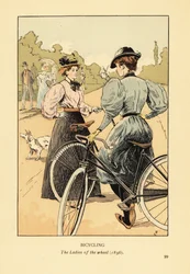 Jazda na rowerze, damy koła w 1896 roku