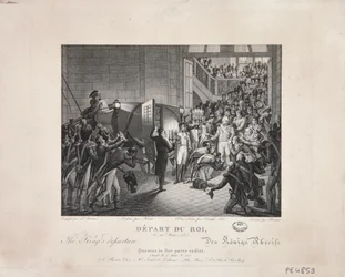 Wyjazd króla, 19 marca 1815, ok. 1820