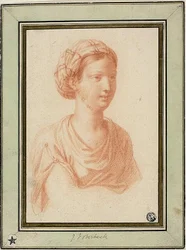 Popiersie kobiety z turbanem