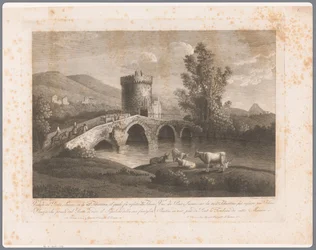 Widok na Ponte Lucano Widoki Rzymu (tytuł serii)