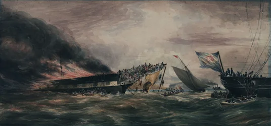 Spalenie statku emigracyjnego Ocean Monarch, 24 sierpnia 1848 r.