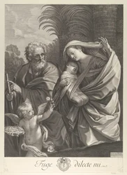 Ucieczka do Egiptu, wspólna wędrówka Świętej Rodziny, św. 1648-81.