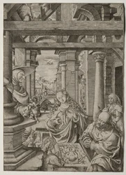 Adoracja Pasterza, ok. godz. 1522-1525.