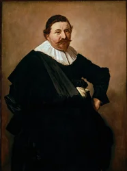 Portret Lucasa de Clercqa, belgijskiego kupca wyrobów tkackich. Obraz Fransa Halsa (1580-1666), ok. 1627 r. Olej na płótnie. Wymiary: 126,5x93cm. Amsterdam, Rijksmuseum