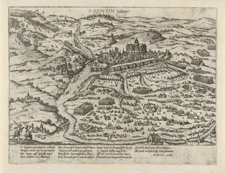 Oblężenie Saint-Quentin, 1557 S. Quintin belägert (tytuł na obiekcie) Seria 2: Wydarzenia w Holandii, 1555-1558 (tytuł serii)