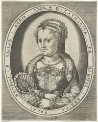 Portret Katarzyny Medycejskiej Portrety królów, królowych, książąt i księżniczek (tytuł serii)
