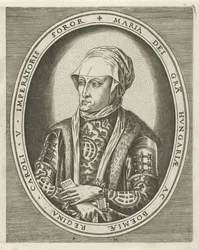 Portret Marii Gubernatora Węgier Portrety królów, królowych, książąt i księżniczek (tytuł serii)