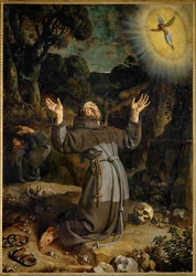 Święty Franciszek z Asyżu otrzymujący stygmaty ...